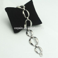 Trendy Hiphop Punk Style Silber Link Kette Schmuck Set